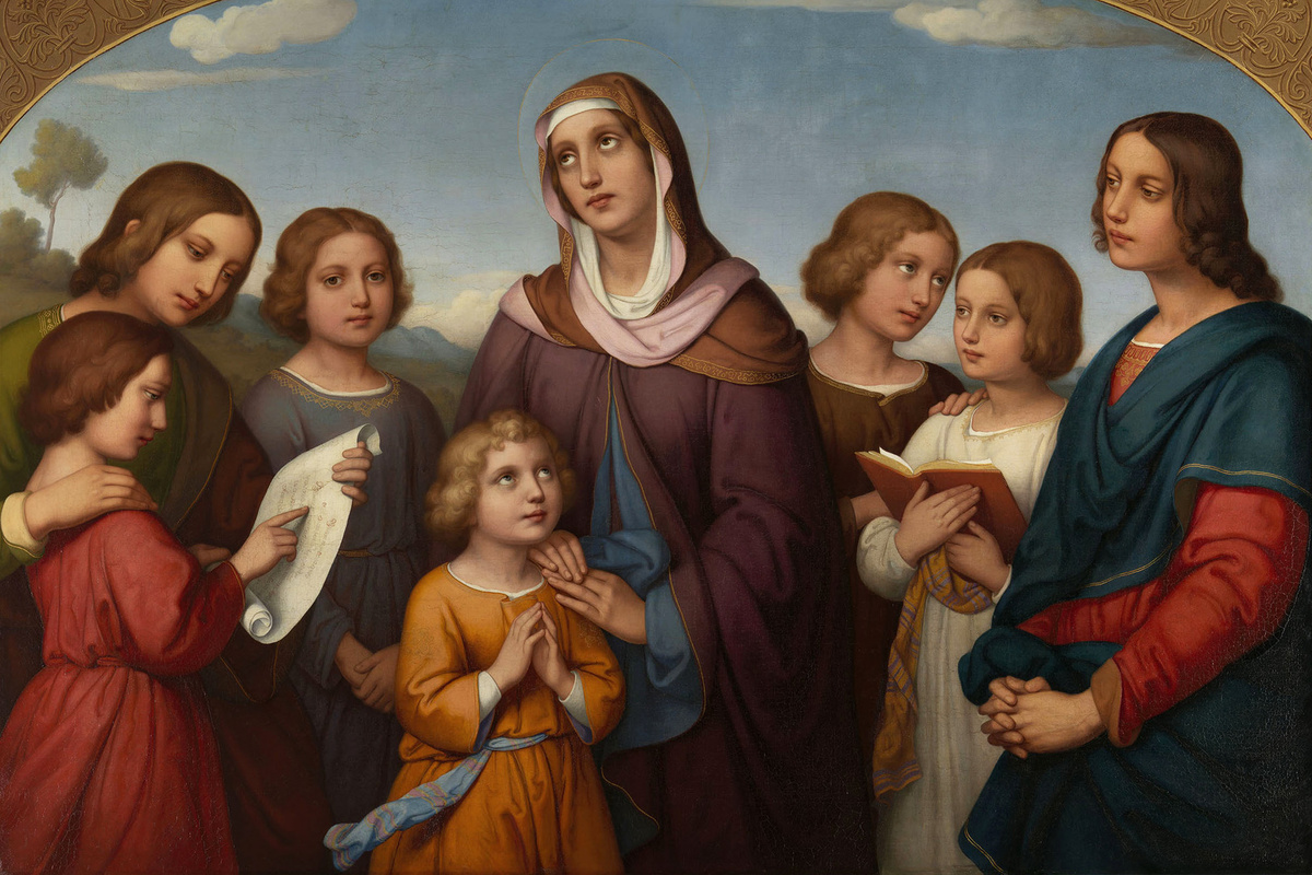 "Святая Фелицата и ее семеро сыновей" Мария Элленридер, 19 век