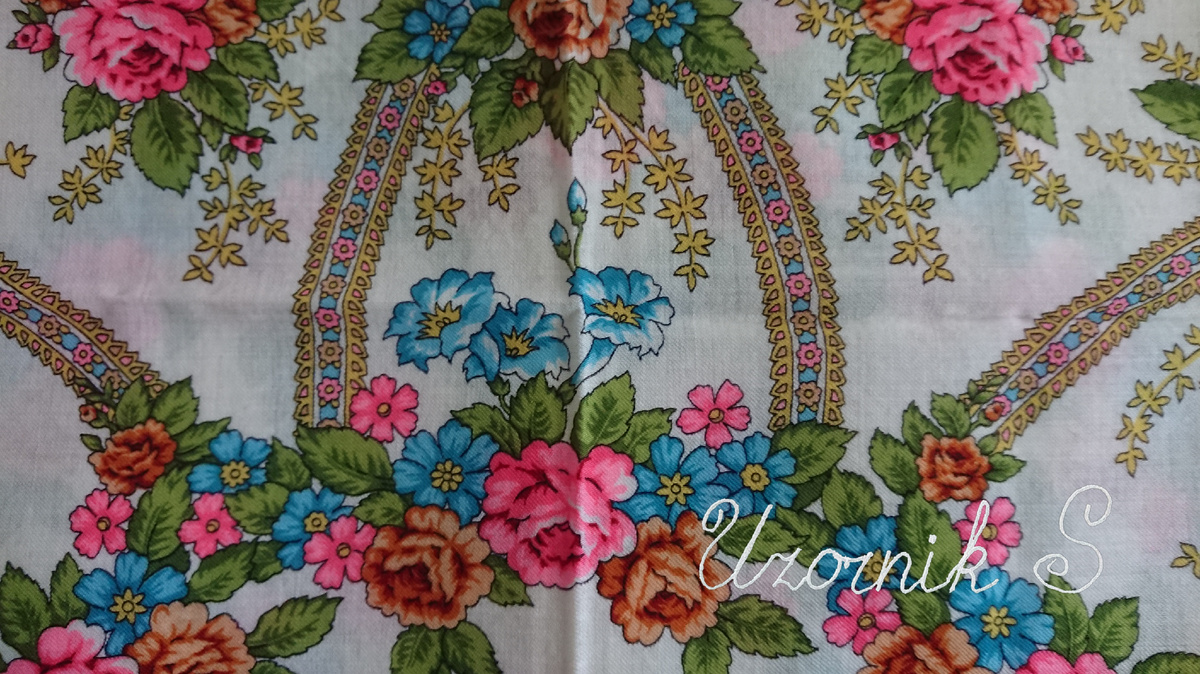 Фрагмент платка "Возвращение", фото автора