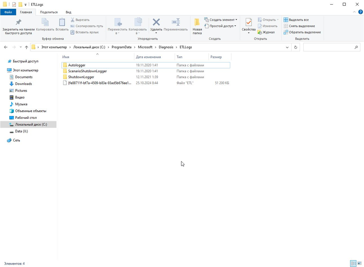 каталог ETLLogs
