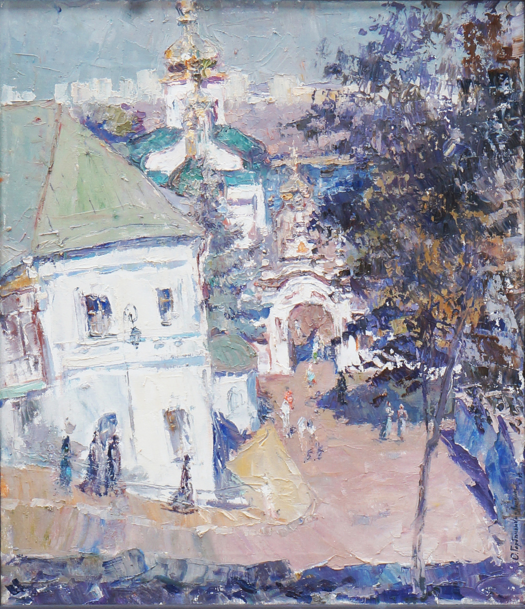 У Ближних пещер  Из серии Виды Киево - Печерской-лавры 2019 55х47