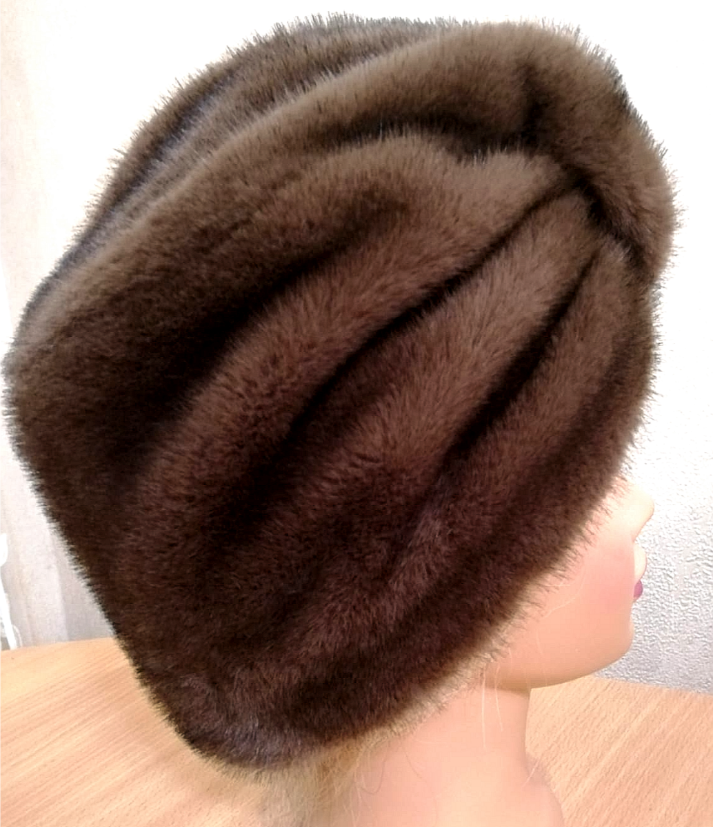 Чалма из эко норки. Наш пошив.