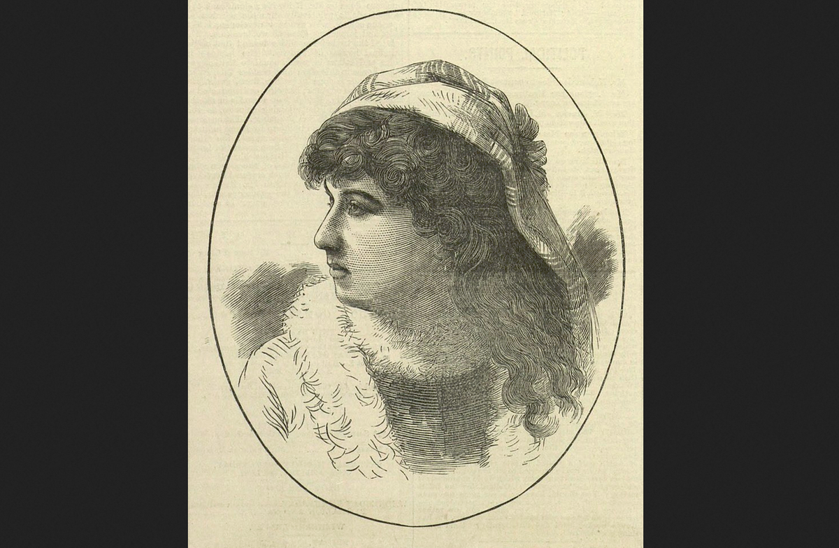 Неизвестный художник. "Луиза Померой", 1880.