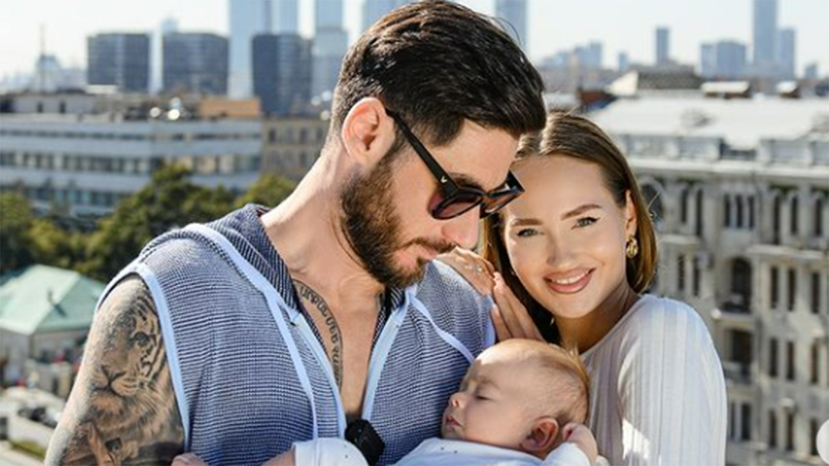 Тигран Салибеков и Вика Лысковец с сыном Леоном. Фото: соцсети Тиграна Салибекова