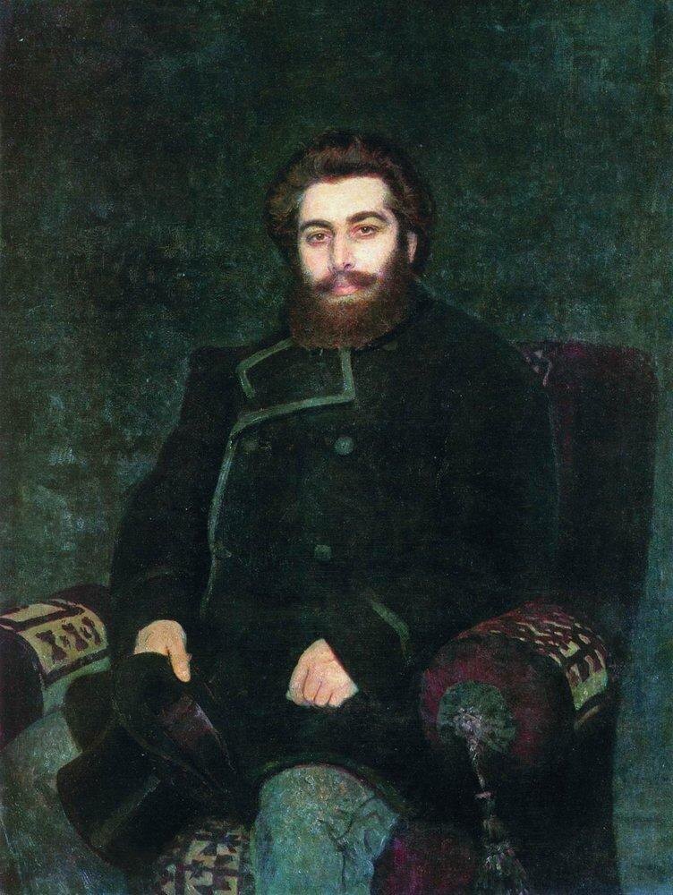 И. Е. Репин. "Портрет художника Архипа Ивановича Куинджи" 1877 год.