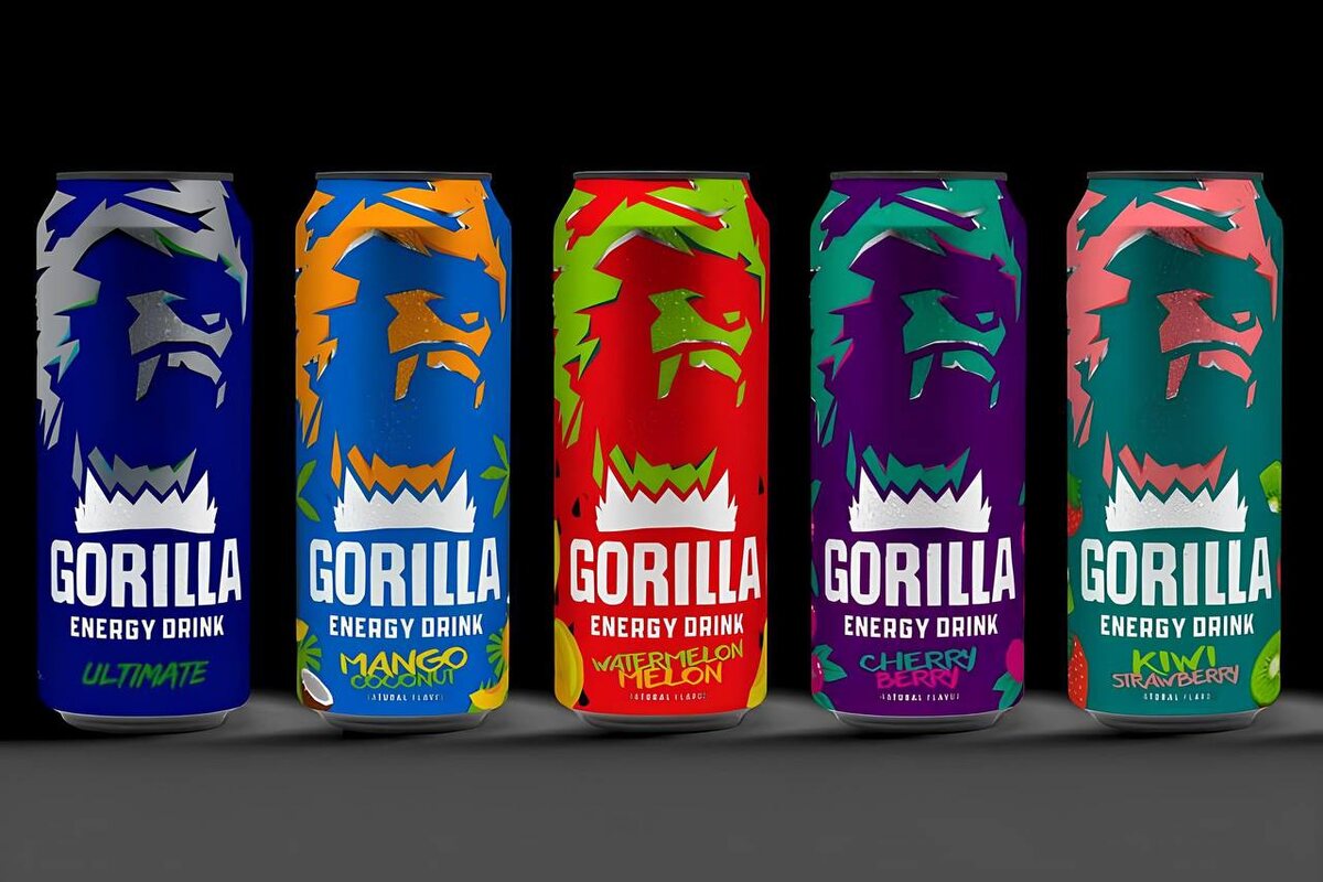 Линейка энергетиков Gorilla, которые будут продаваться в США