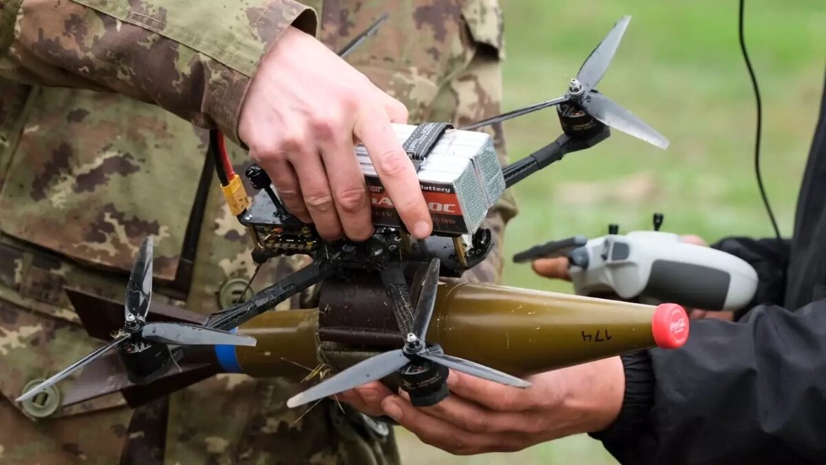 Пример использования FPV дрона в зоне СВО