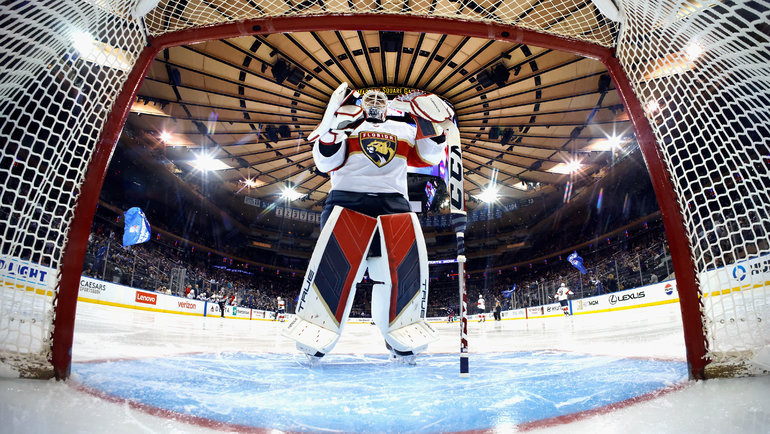    Сергей Бобровский во время матча «Рейнджерс» — «Флорида» (1:3) 25 октября в Нью-Йорке. Getty Images