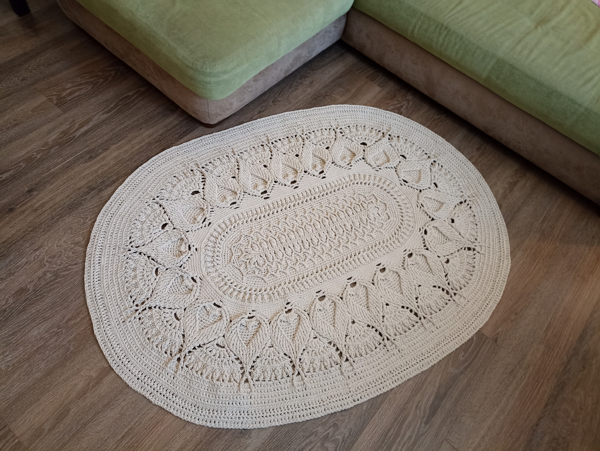 Вот такие ковры я связала и это было интересно. 