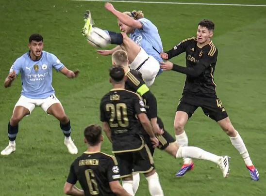 23 октября 2024 года. Чудо-гол Эрлинга Холанда в ворота "Спарты". Фото: соцсети "Ман Сити". 