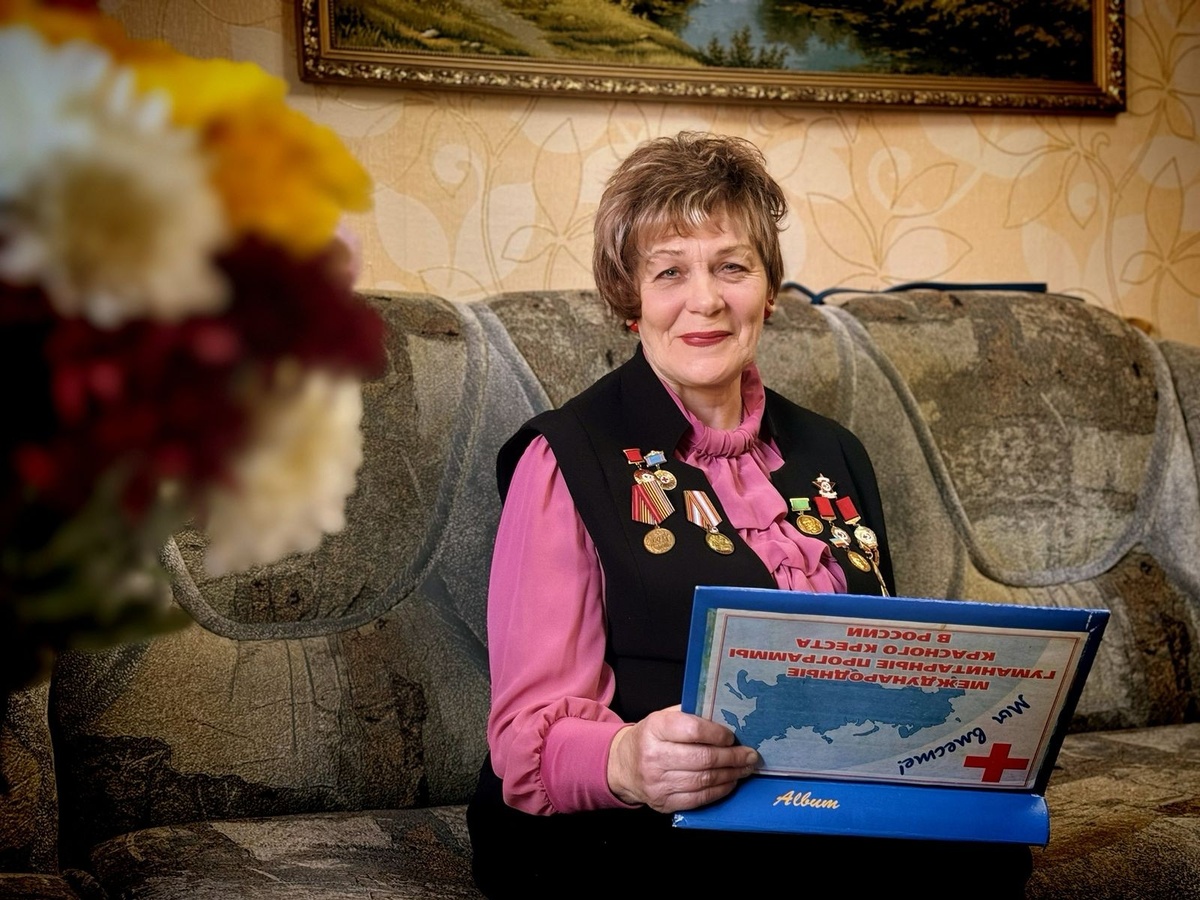 М.П. Гноевая более 30 лет была председателем Шахтинского Красного Креста.