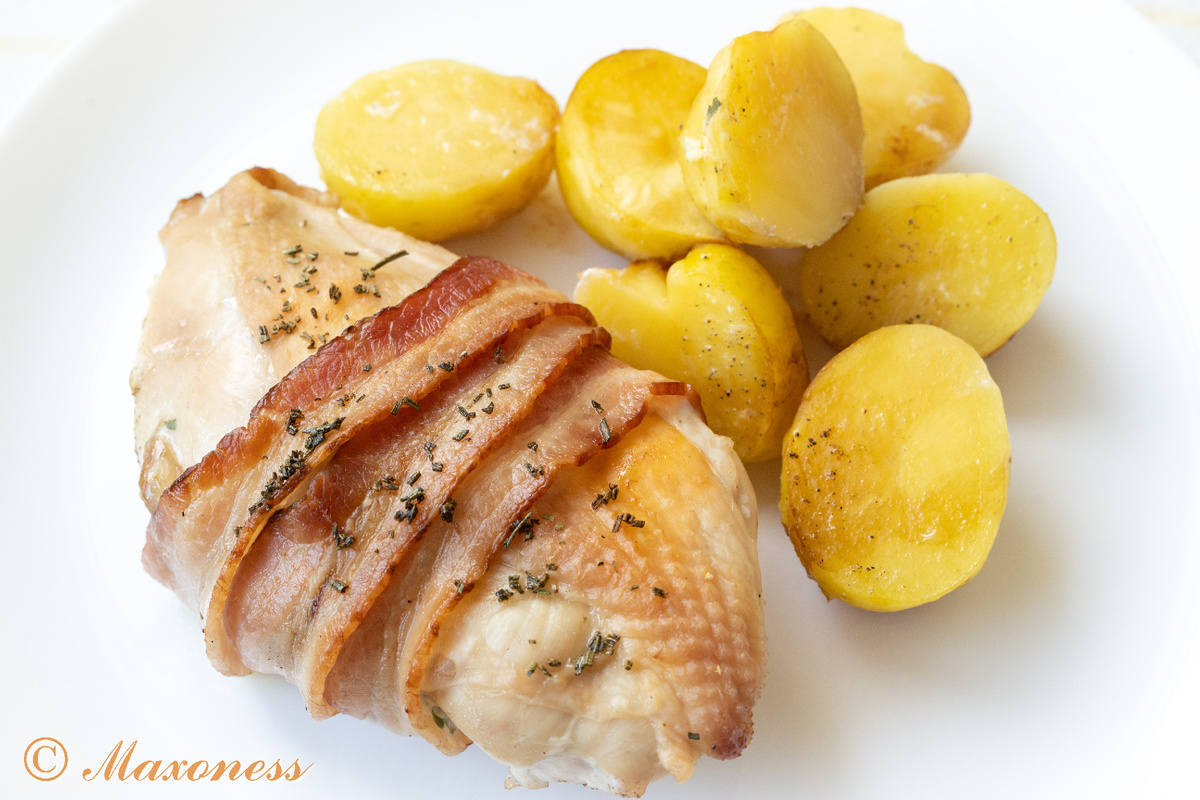 Курица, фаршированная сливочным сыром