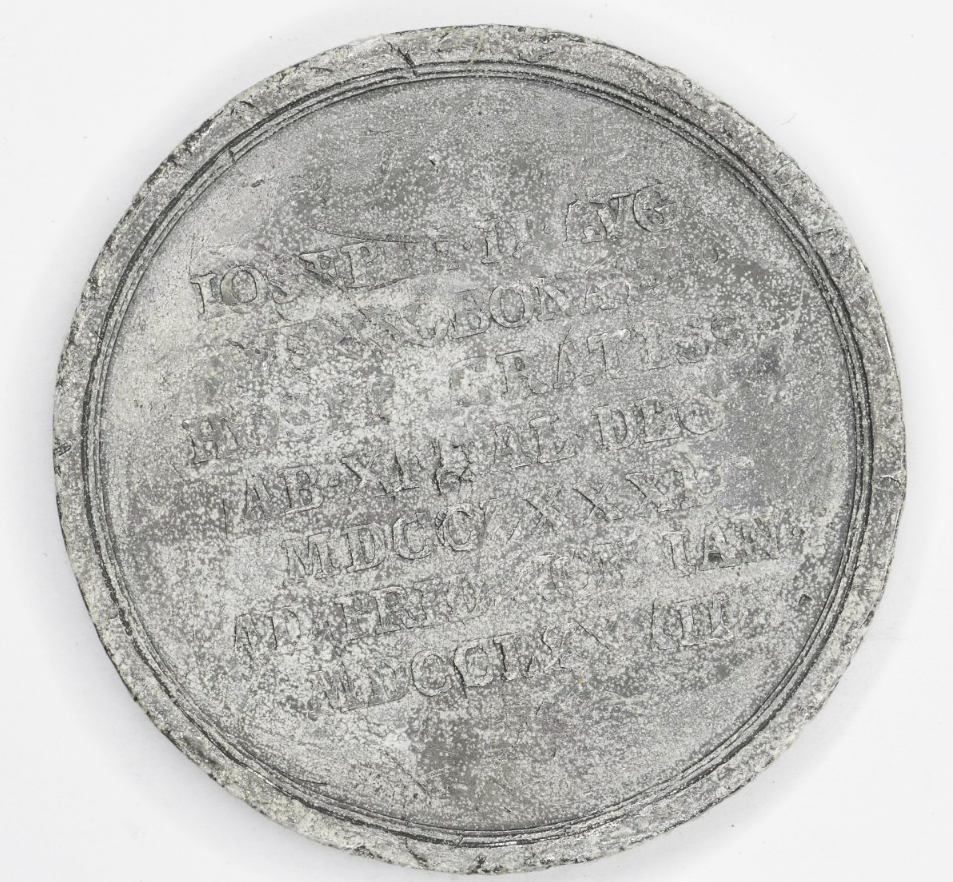 Медаль в память пребывания в Вене наследника-цесаревича Павла Петровича с супругой Марией Фёдоровной. I. N. Wirt. 1782 г.