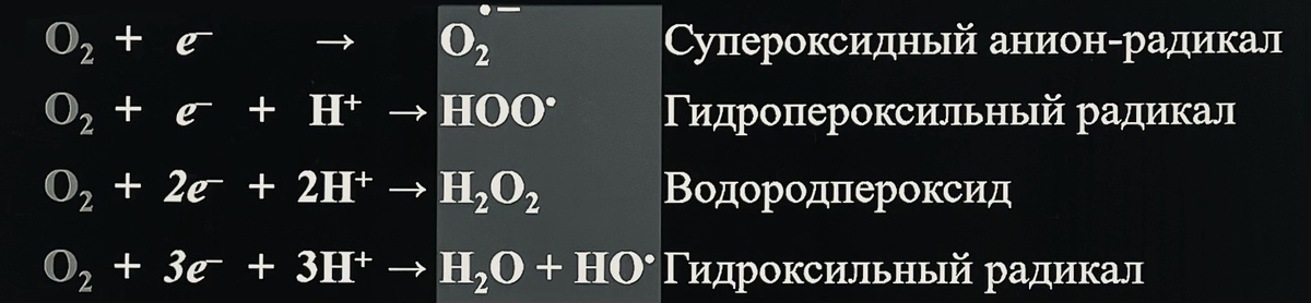 Неполное восстановление кислорода