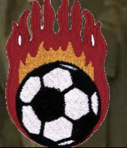 Шеврон солдат группировки огненный мяч 