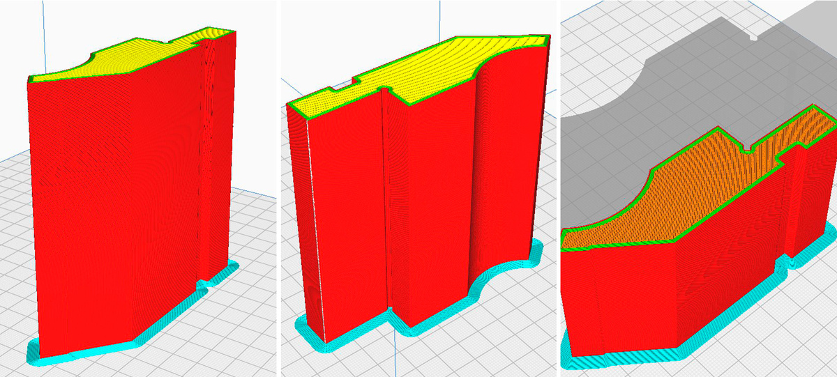 Фото модели из слайсера Cura