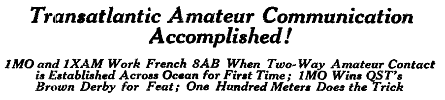 Рис. 2 Из журнала QST за январь 1924 года