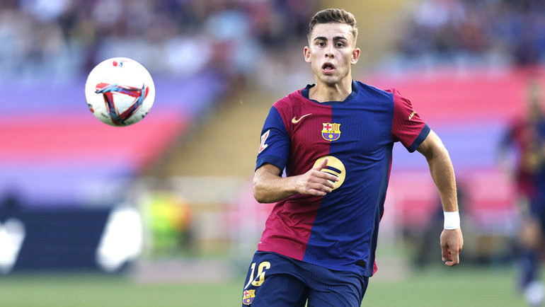    Полузащитник «Барселоны» Фермин Лопес.Aflo Global Look Press