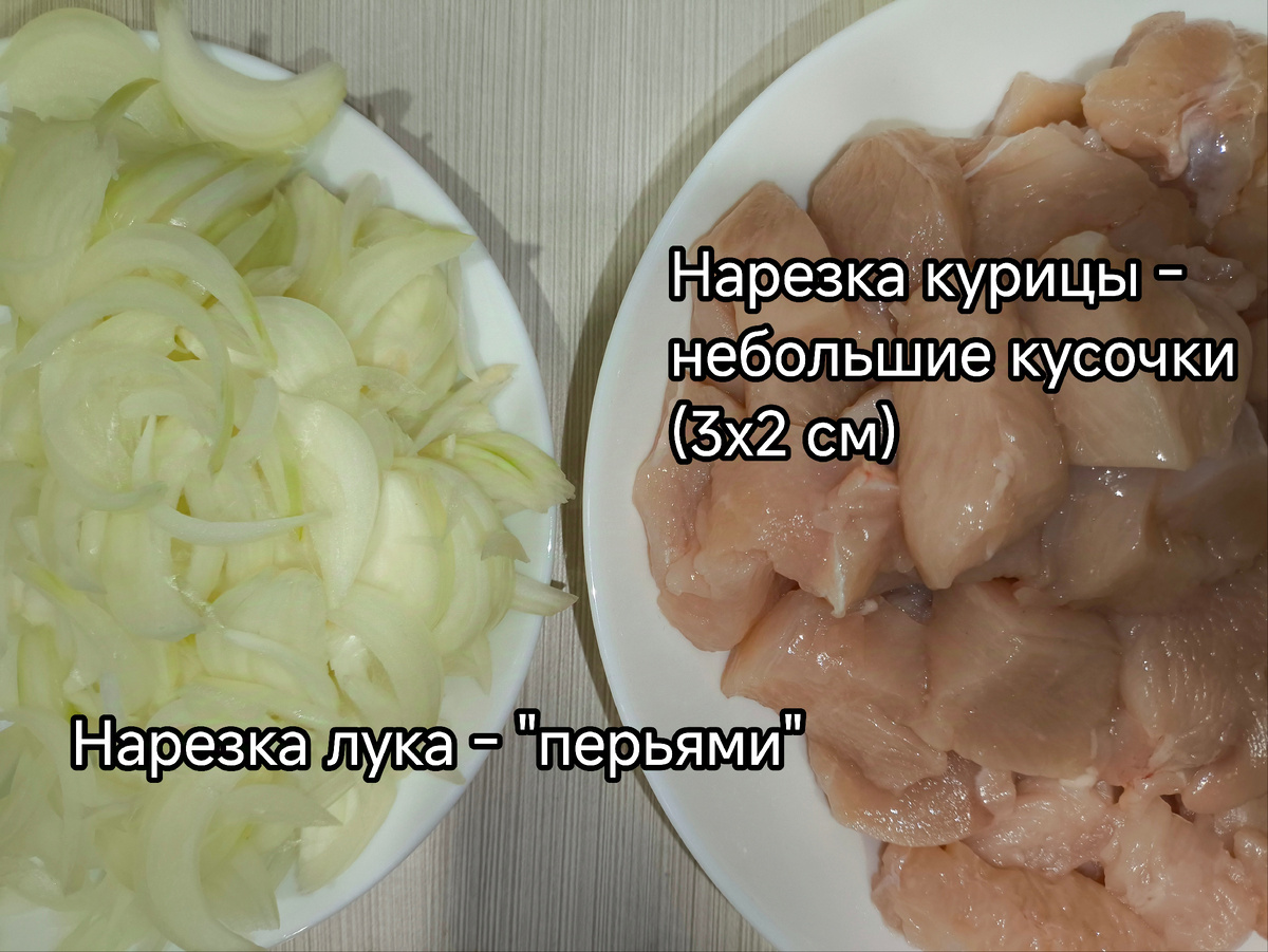 Лук нарезаю крупно, т.к. в процессе готовки он значительно уменьшается. А так - остаётся приятная структура. 