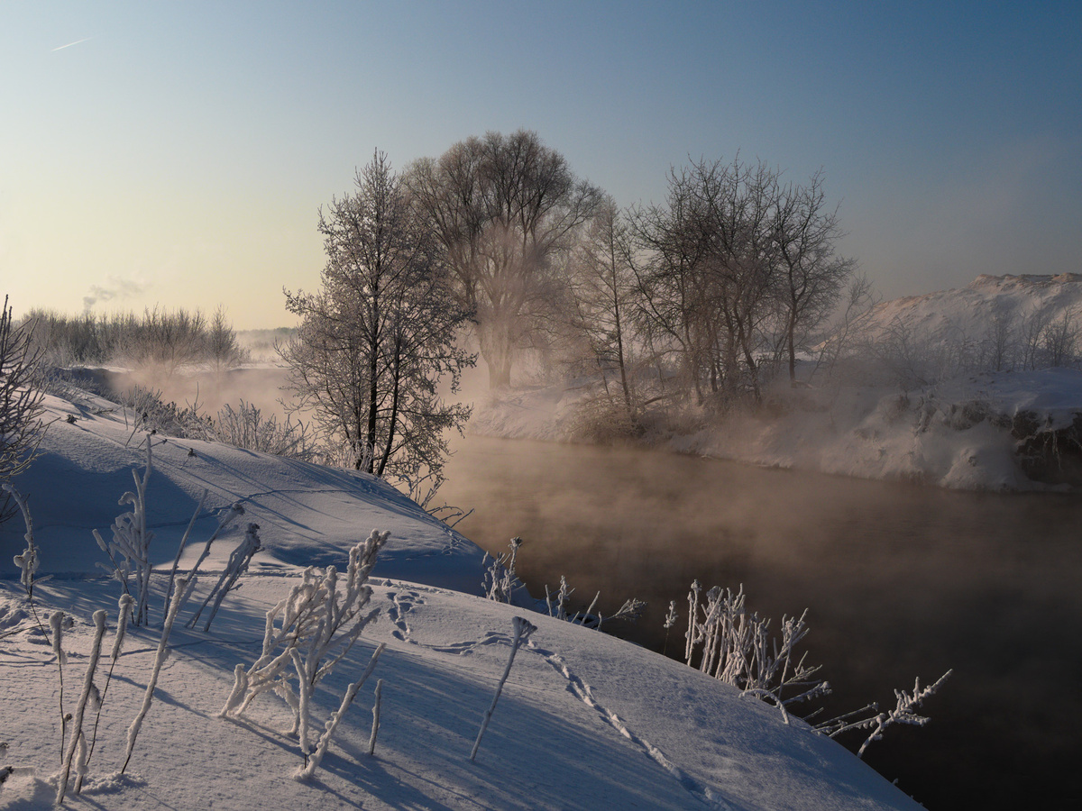 Река Пехорка зимой