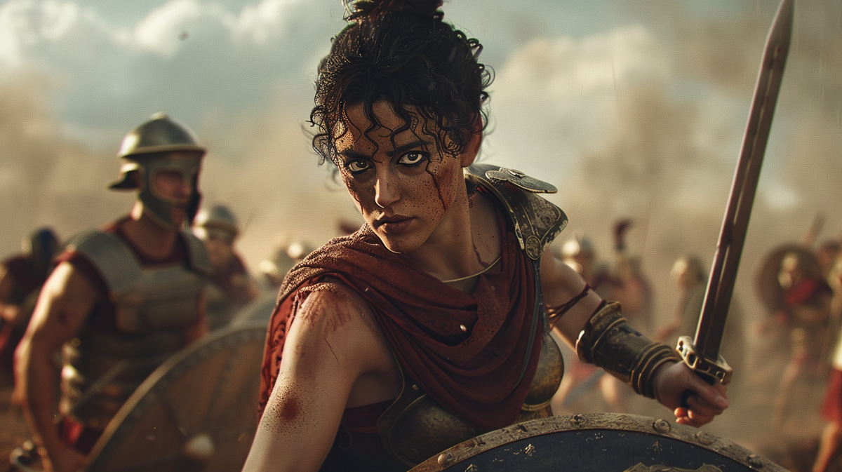 Храбрые римские женщины могли сражаться наравне с мужчинами, но это бывало в исключительных случаях.