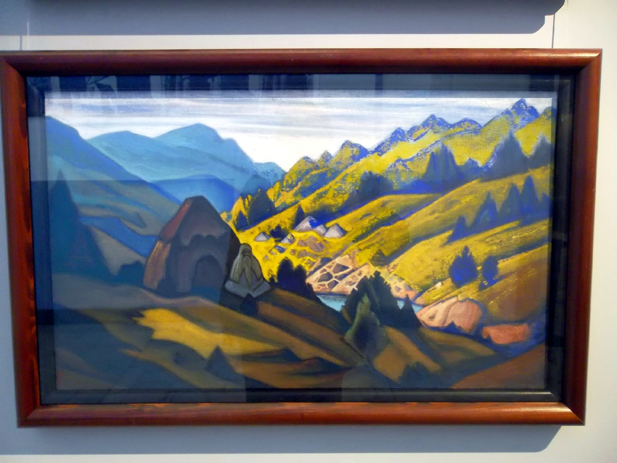 Н.К. Рерих "Неведомый старик (Отшельник)", 1941 г. Фото автора статьи