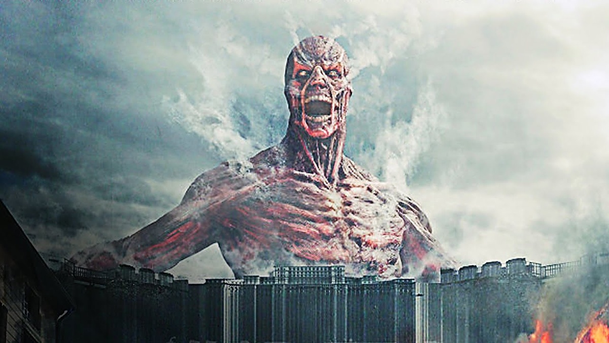 примерно так, но высотой до неба и размахом крыльев из пепла состоящих от края и до края моего обзора и целом состоящий в основном из пепла