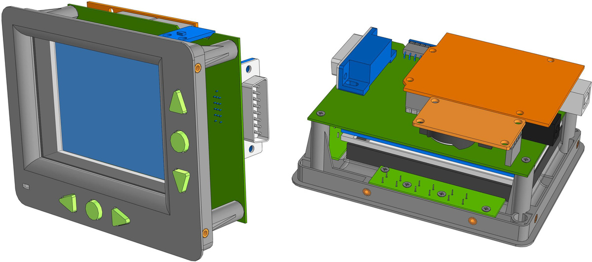 Лицевая часть в сборе.