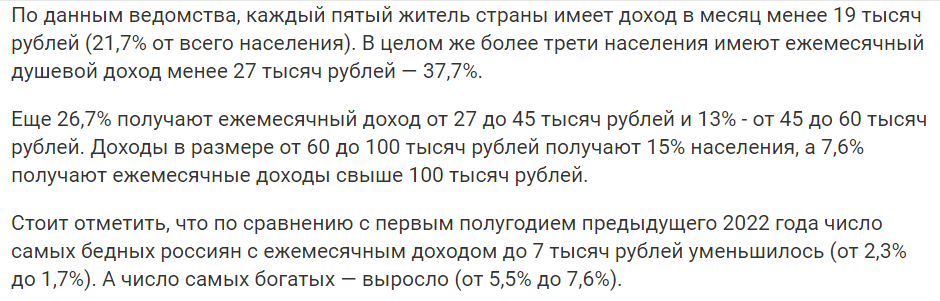 Доходы граждан по итогам 2023 года