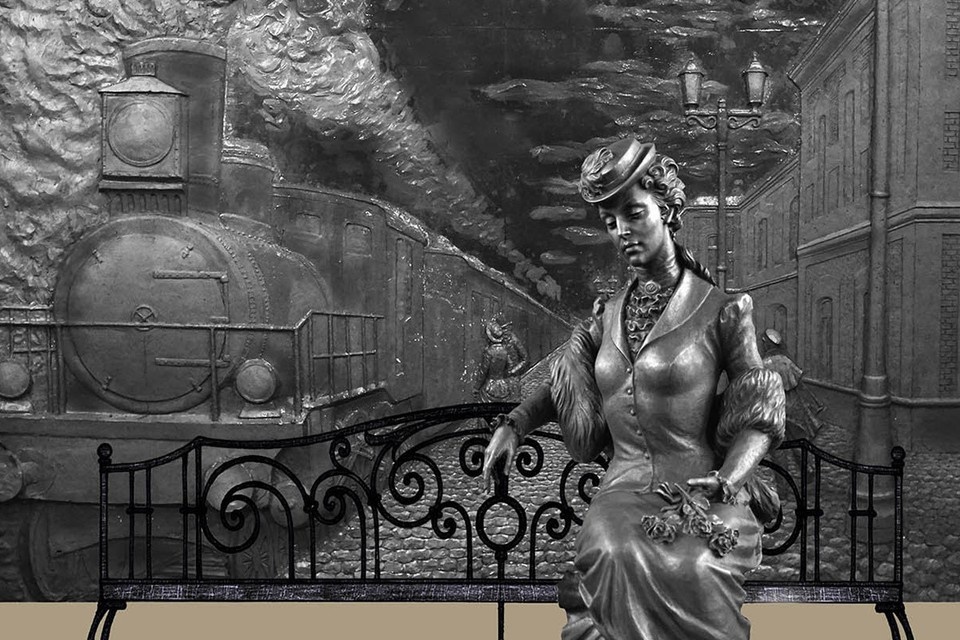    Бронзовая Анна работы скульптора Сергея Ялозы.