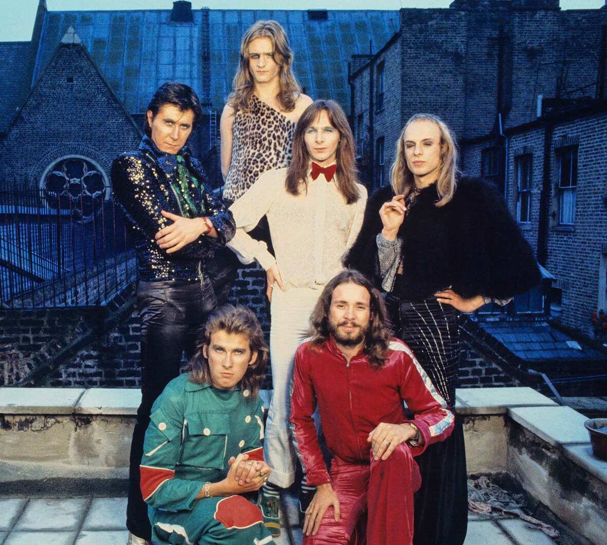 Roxy Music в Лондоне в 1972 году, фото: Брайан Кук