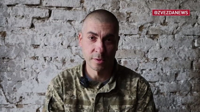    Пленный украинский солдат Сергей Козуб. Кадры видео с Telegram-канала Zvezdanews