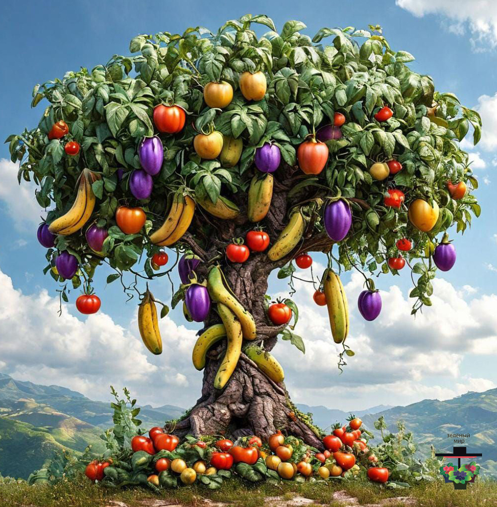 Наверняка многим бы хотелось такое дерево, но в жизни так не бывает!!!