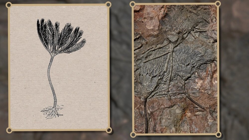    Находки окаменелостей удивляют учёных и дают им возможность строить новые гипотезы о прошлом Уральских гор. Фото:  Кадр из фильма