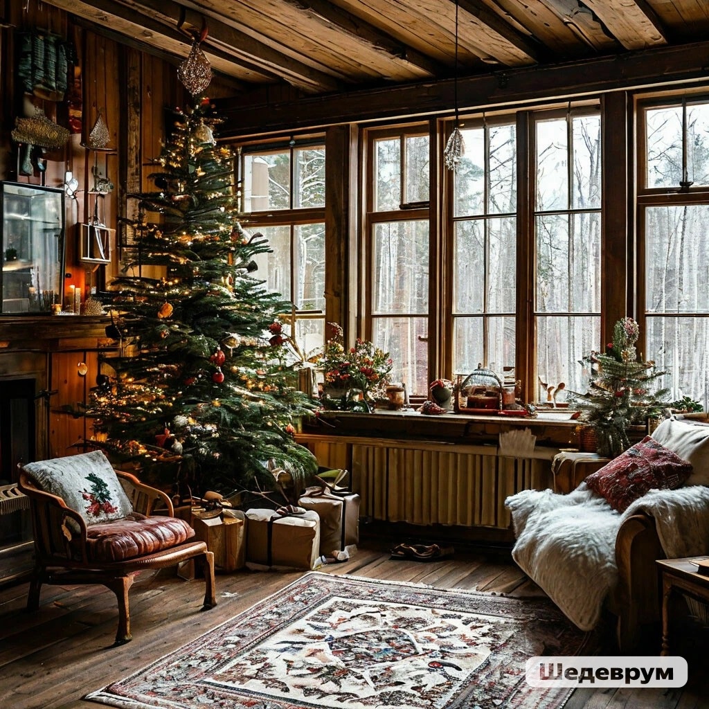 Скандинавский Новый год /как это видит Шедеврум/