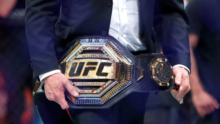    Пояс чемпиона UFC. Getty Images