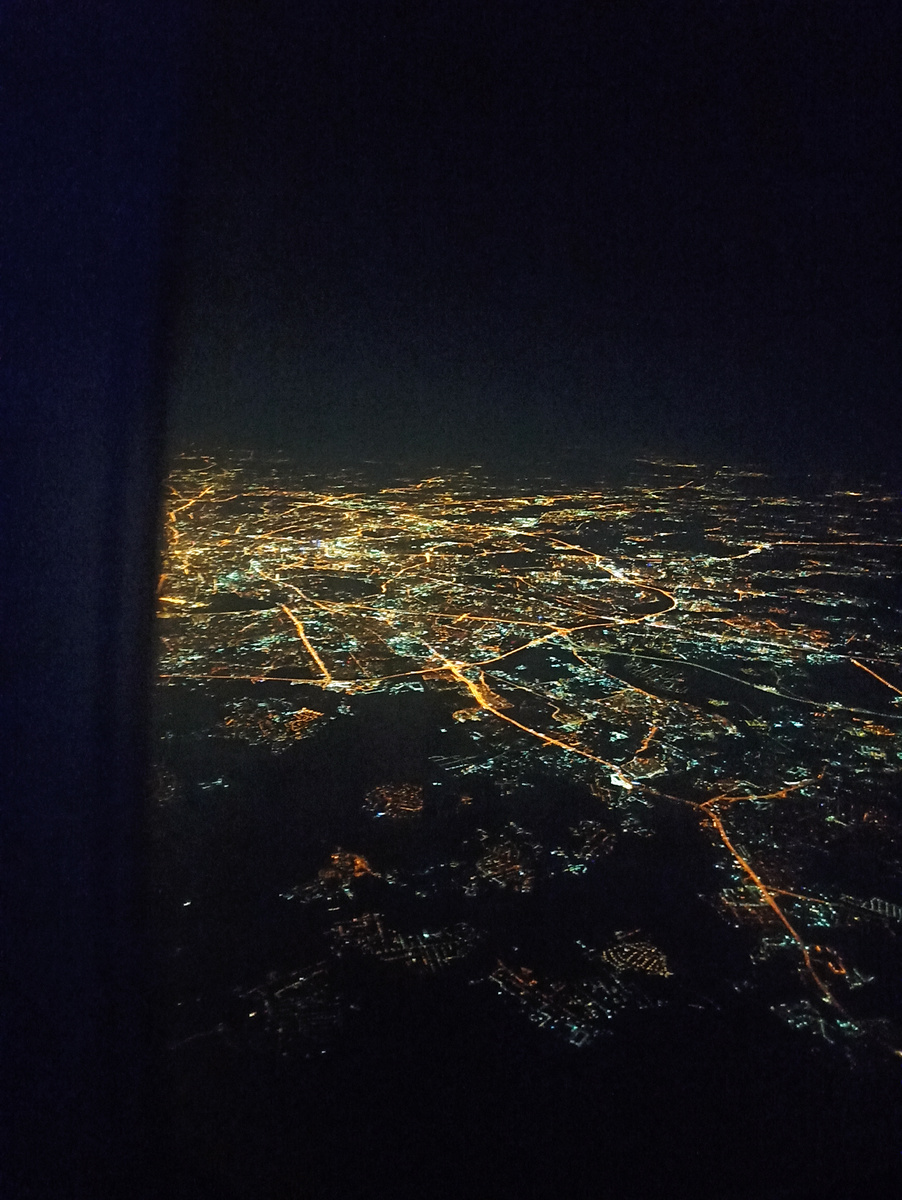 Ночная Москва. В полете.