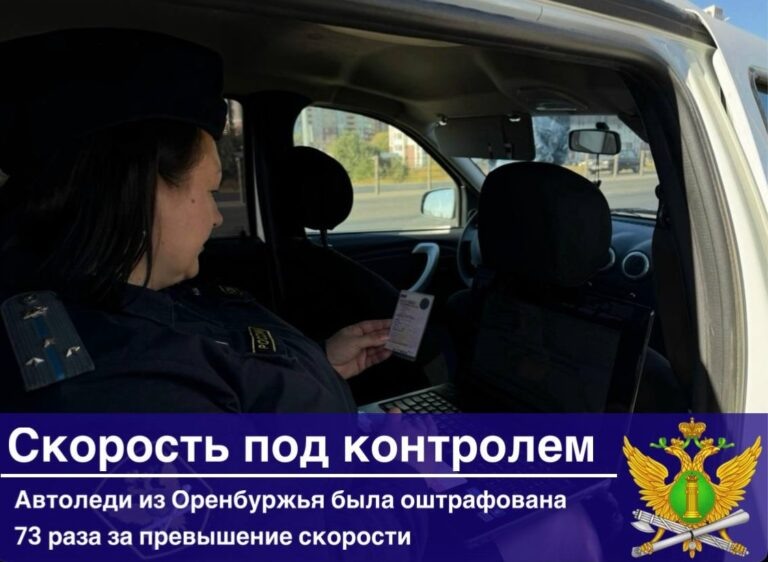    В Оренбурге автоледи накопила более 70 штрафов на 40 тысяч рублей за превышение скорости Кристина Просвиркина