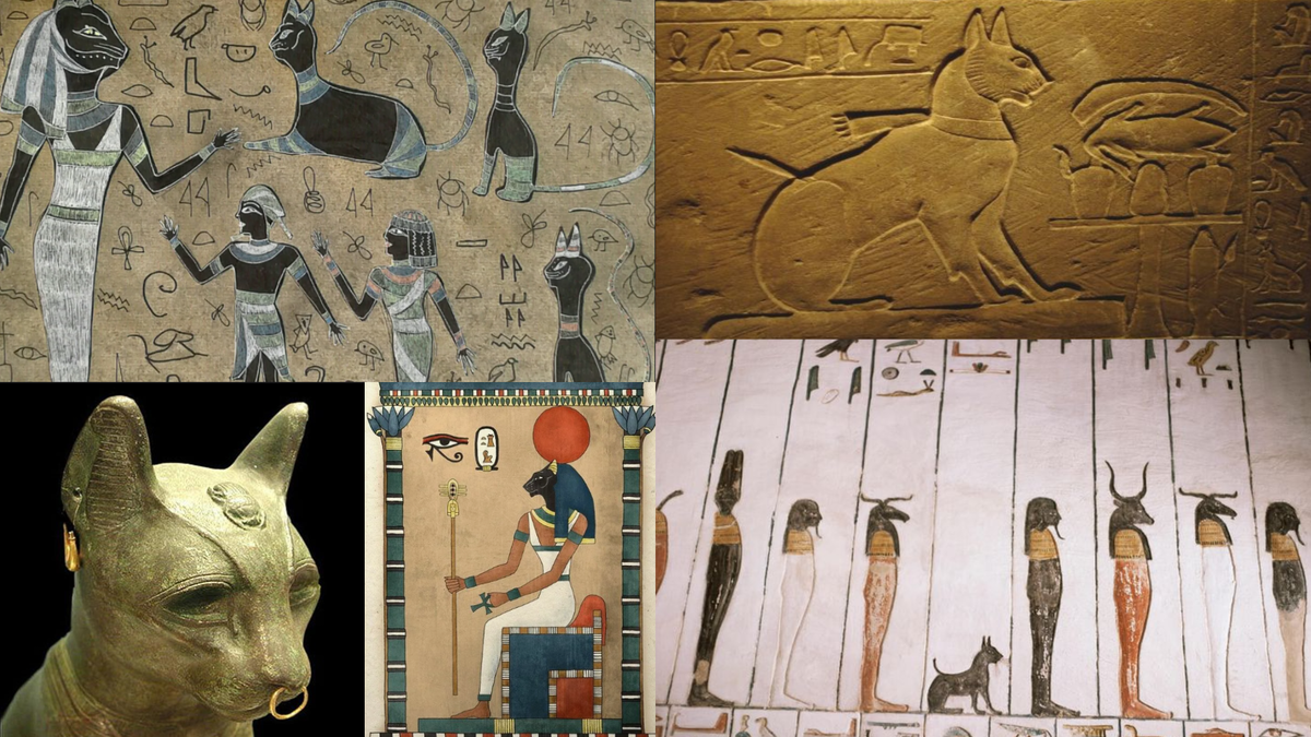 Богиню Баст (Бастет) изображали в виде кошки или с кошачьей головой