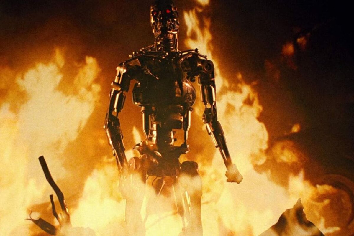    Приблизительно такой образ Джеймс Кэмерон и увидел в лихорадочном сне и придумал своего Терминатора."Терминатор", 1984, Orion Pictures