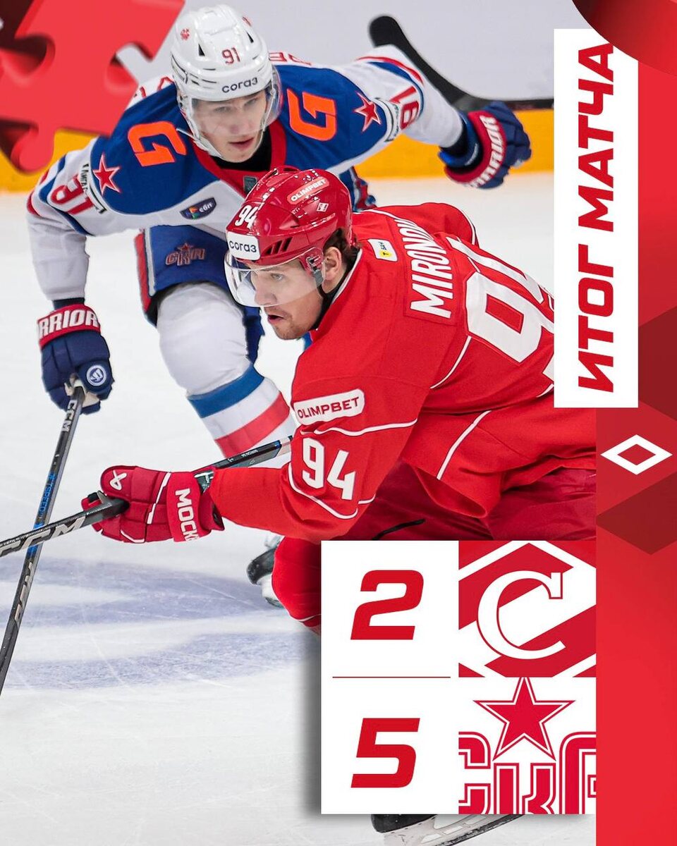 Спартак 2:5 СКА 