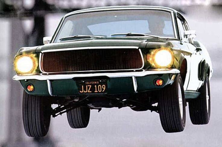 Ford Mustang из фильма Bullit - погоню из которого растащили на цитаты в более поздних картинах. Так номерной знак JJZ 109 красовался на авто Каскадера Майка в "Доказательстве смерти". Однако в картине автомобиль был просто дополнением к Стиву Маккуину, и в главных героях не замечен.