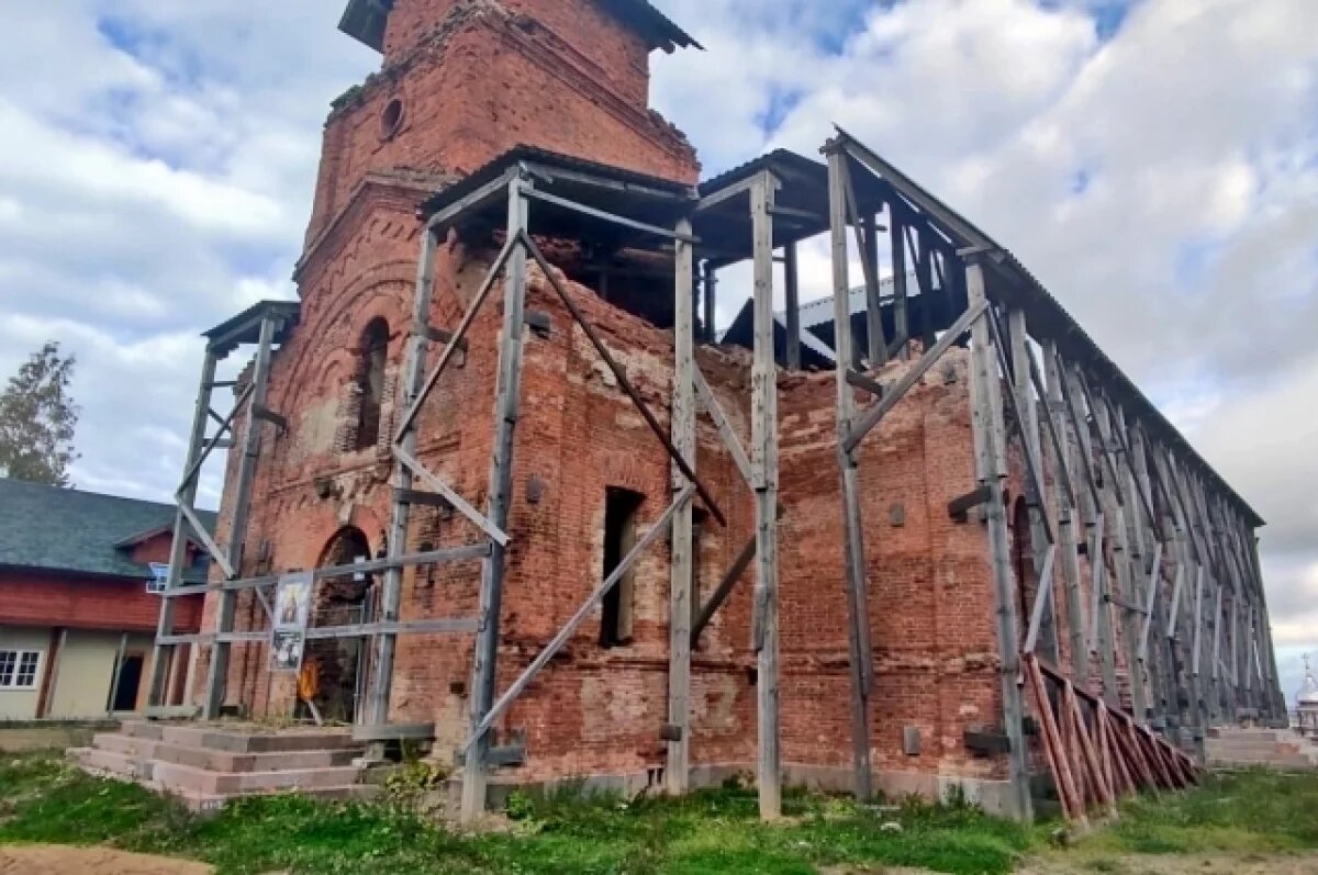    Здание Никольского храма законсервировано, чтобы не было дальнейших разрушений.