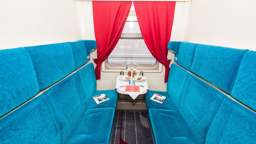 Фото вагона СВ. РЖД.