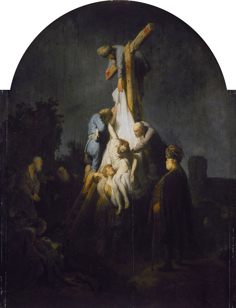 Рембрандт «Снятие с креста» (1634). Холст, масло, 158×117 см.
Государственный Эрмитаж, Санкт-Петербург, Россия.