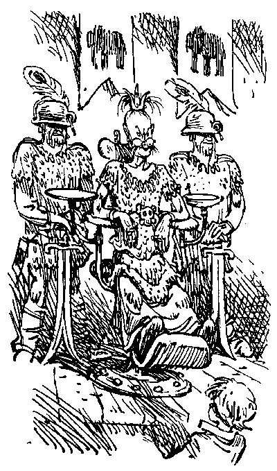 Местный король. Обратите внимание, на ЧЕМ он сидит. 