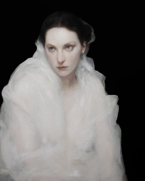 "Видение", 2024 год. Масло на льне, 20 x 16 дюймов (50,8 x 40,6 см)