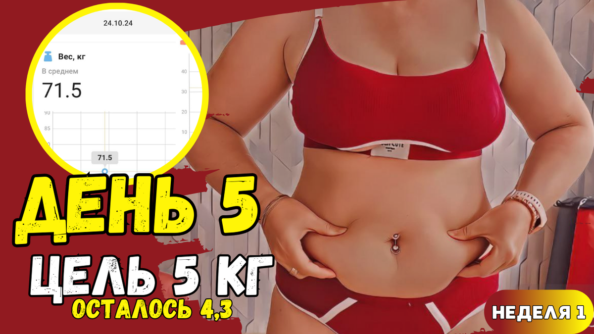 Продолжаю худеть на 5 килограмм за 30 дней