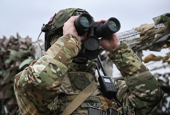    Военнослужащий Вооруженных сил Российской Федерации в зоне боевых действий