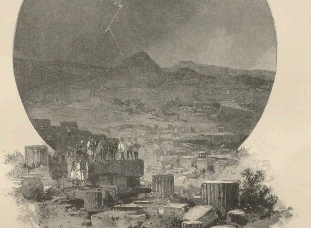 Олимпия. На развалинах храма Зевса в грозу