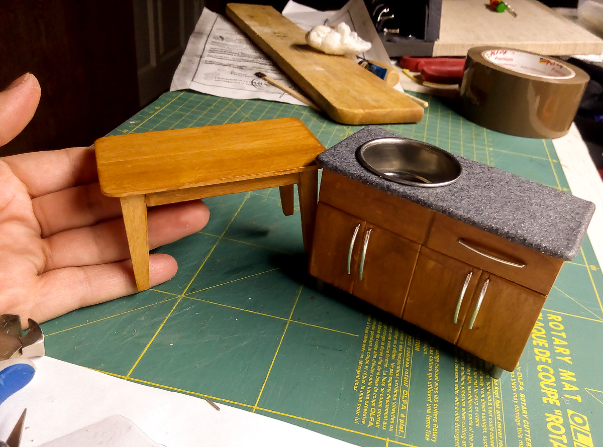 Миниатюрная мебель с нуля 